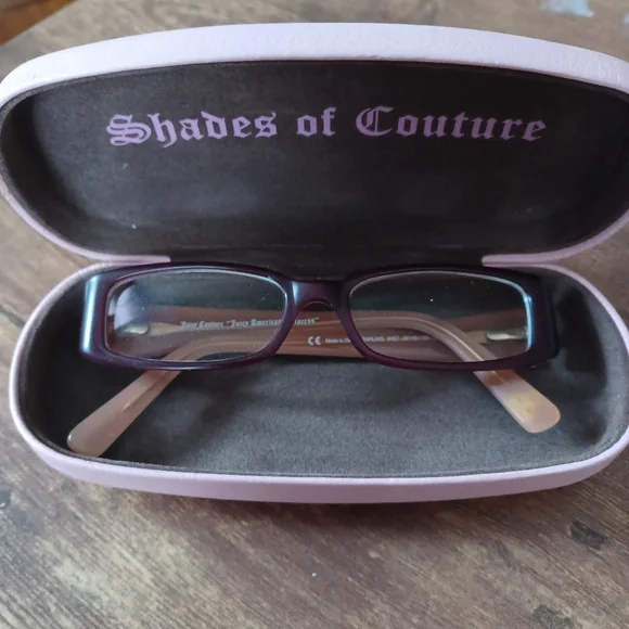 Juicy Couture \'Darling\' prescription glass… NEW Juicy Couture “Darling” 01S7 Brown Burgundy EYEGLASSES  main image 3